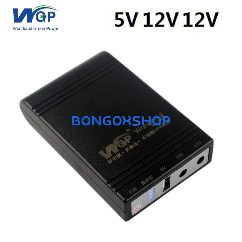 WGP mini UPS 5/12/12V (8,800mAh)- 1 Year Warranty- Black